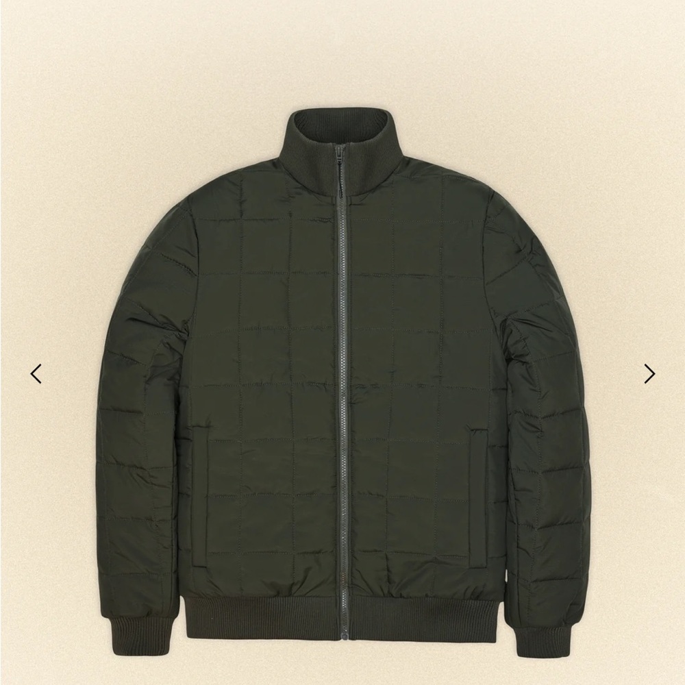 Rains high neck jacket green X-Large